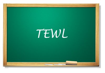 Tablica z napisem TEWL
