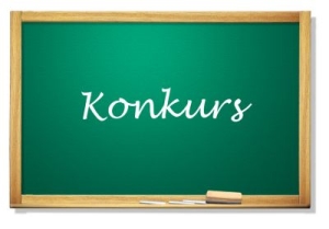 Tablica z napisem Konkurs